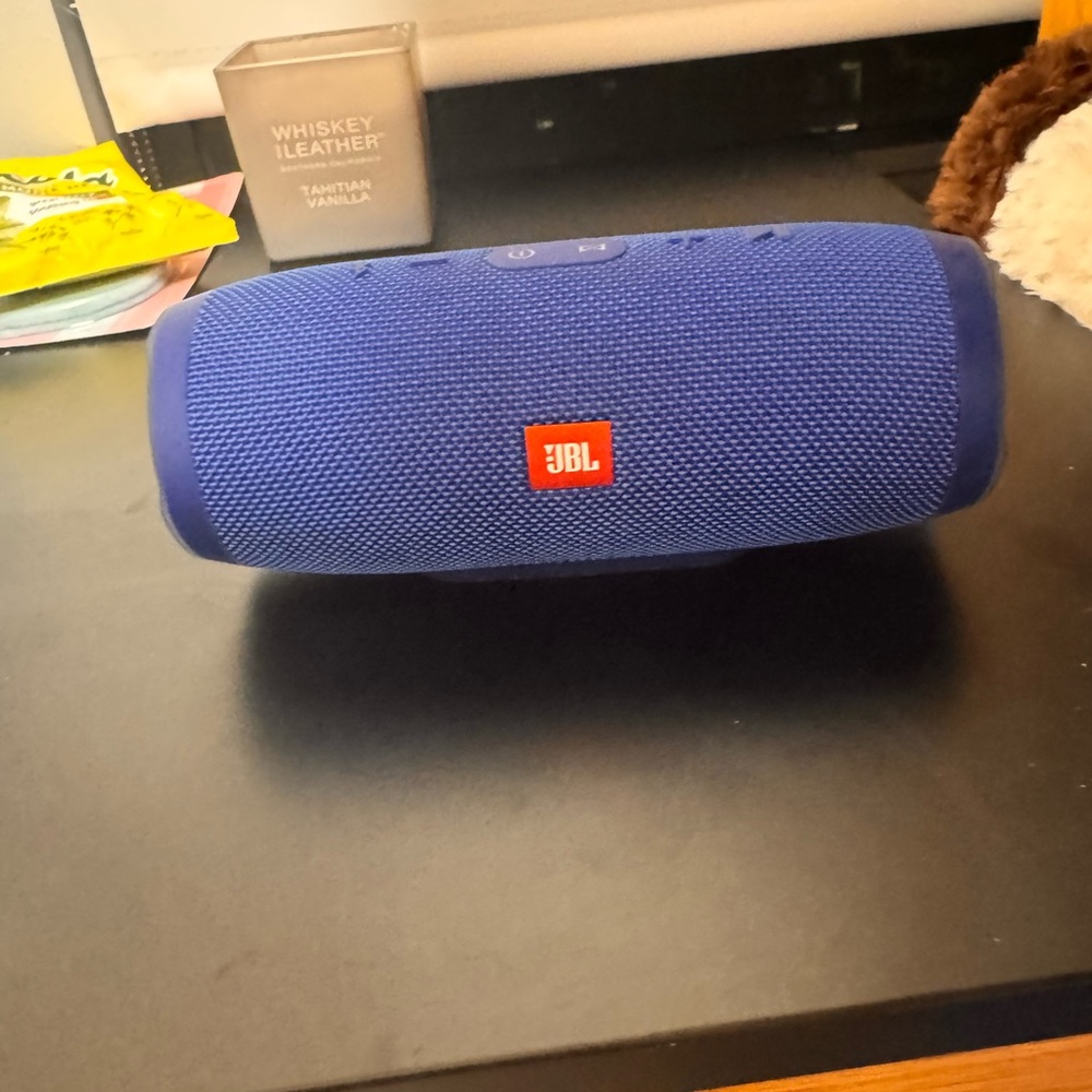 JBL Charge 3 Waterproof Portable Bluetooth Speaker - blue